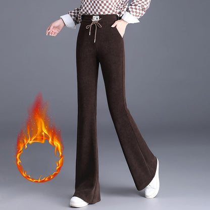 ⏳Limited-time 50% off⏰Women's Thick High Waist Drawstring Long Pants👖