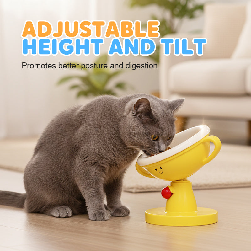 😻📢Last Day 50% OFF & Free Shipping 🐶🌟Adjustable Trophy-Shaped Pet Feeder