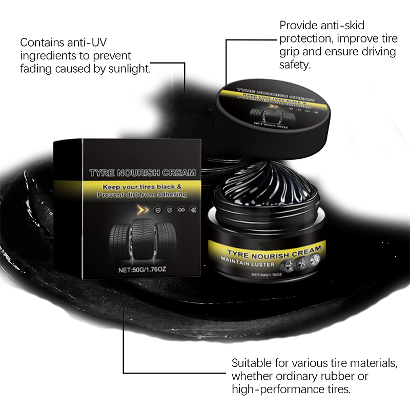 🥳2026 HOT SALE🥳💞50K+ SOLD!💥🚗✨ 50% OFF! Tire Wax – Restores deep black gloss instantly. Blocks UV, repels dirt. Quick & easy application. A showroom shine in minutes. 🚘🕊️