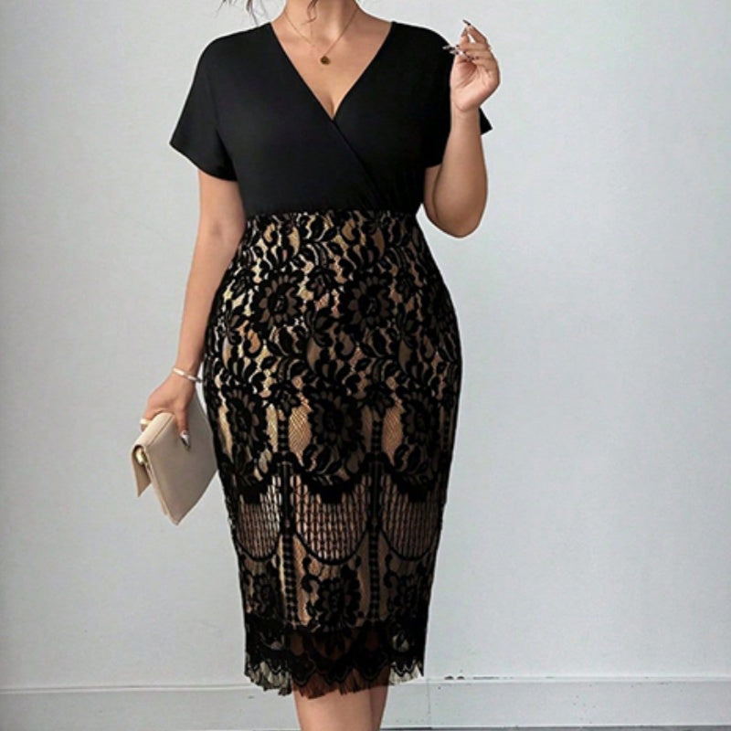 📢📢50 %  OFF !! ⏰Women's Casual Fashion V-Neck Dress