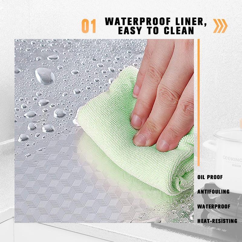 🥳2026 HOT SALE🥳💞50K+ SOLD!🍳🛡️ 50% OFF! Self‑Adhesive Kitchen Stickers – Protects cabinets & counters from grease & stains. Cut to fit, removable. A kitchen lifesaver! 🌟✅