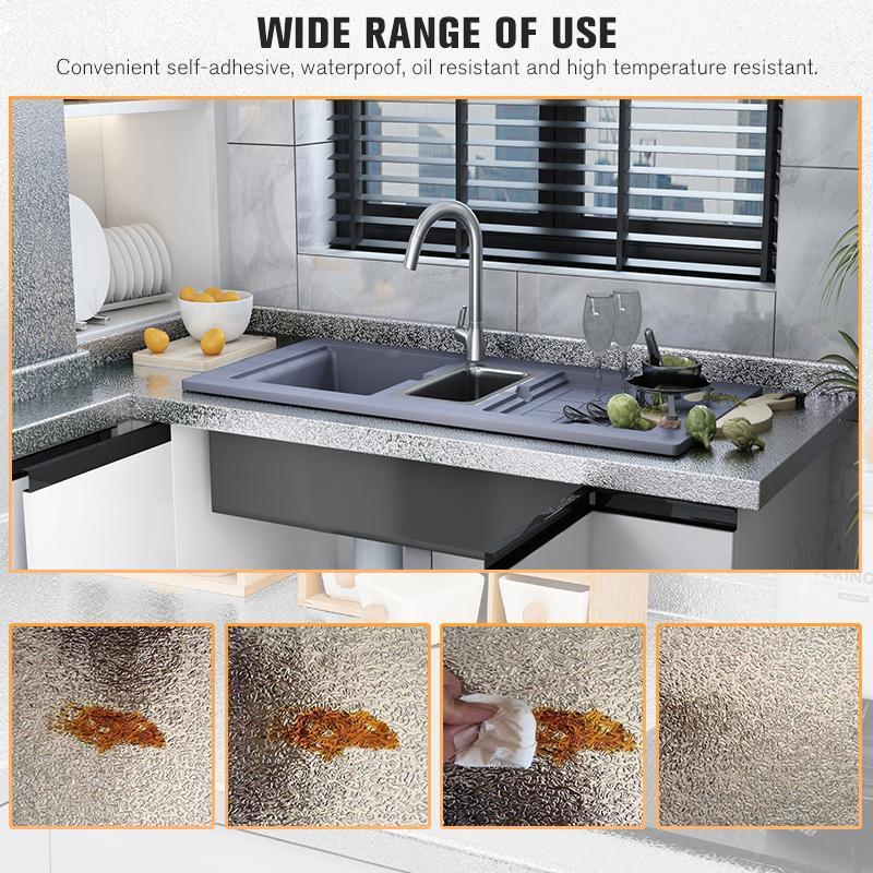 🥳2026 HOT SALE🥳💞50K+ SOLD!🍳🛡️ 50% OFF! Self‑Adhesive Kitchen Stickers – Protects cabinets & counters from grease & stains. Cut to fit, removable. A kitchen lifesaver! 🌟✅