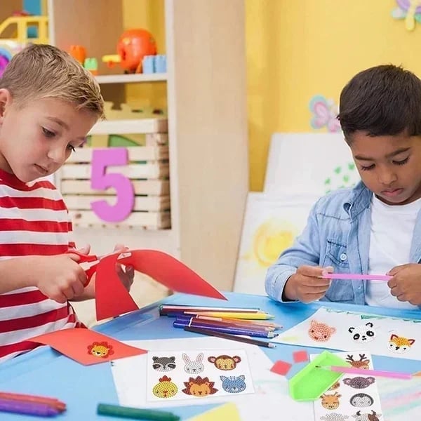 ‍🎄Christmas Hot Sale 49% OFF🎄DIY Children's Free Stick Cartoon DIY Diamond Art