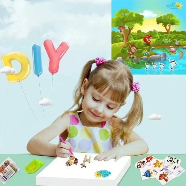 ‍🎄Christmas Hot Sale 49% OFF🎄DIY Children's Free Stick Cartoon DIY Diamond Art