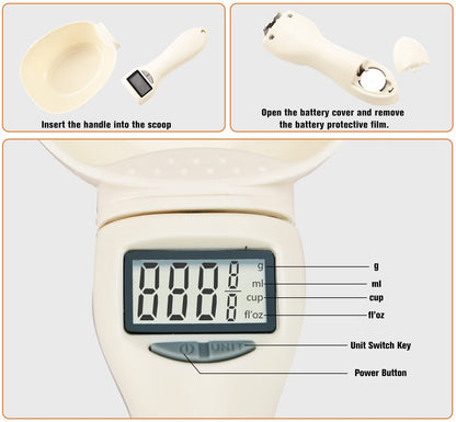 🥳2026 HOT SALE🥳💞50K+ SOLD!🥄🎂 One Smart Spoon for Everything. Measures Solids, Liquids, Powders – From Cooking to Pet Care. 🐕⚖️