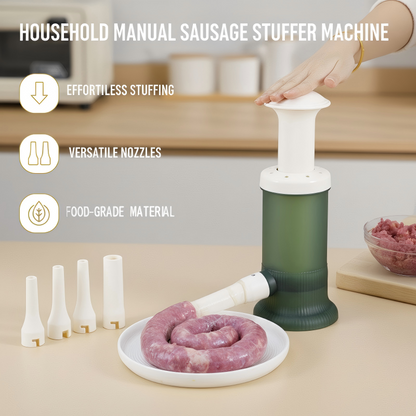 👨‍🍳🌭 Craft Your Unique Flavor! DIY Sausage Stuffer Machine Half Price Hot Sale🍖✨