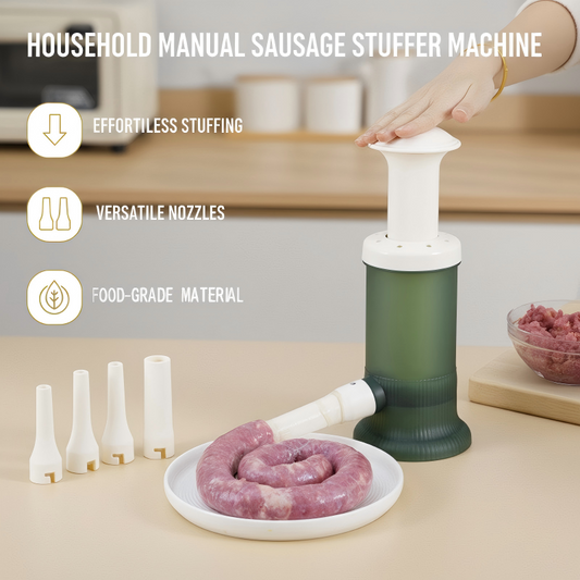 👨‍🍳🌭 Craft Your Unique Flavor! DIY Sausage Stuffer Machine Half Price Hot Sale🍖✨
