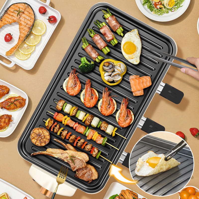 🥳2026 HOT SALE🥳💞50K+ SOLD!🍢💨 50% OFF! Smokeless Electric Grill – Large capacity, detachable & non‑stick. Indoor/outdoor, easy clean. 🧼✨