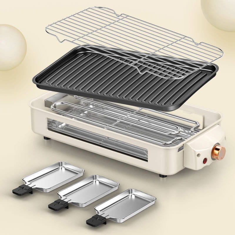 🥳2026 HOT SALE🥳💞50K+ SOLD!🍢💨 50% OFF! Smokeless Electric Grill – Large capacity, detachable & non‑stick. Indoor/outdoor, easy clean. 🧼✨