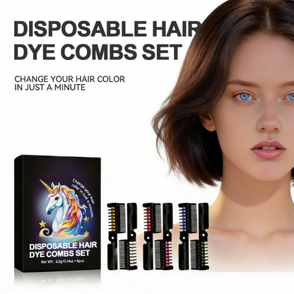 💥🎨 2026 New Arrivals 50% OFF💈✨6-Pack Disposable Hair Dye Combs Set-Precision Application & Easy Cleanup✅🔝