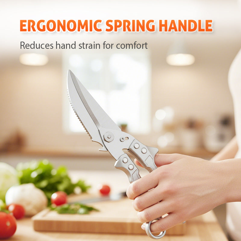 🚰✨ Fully Detachable, Deeply Clean! No More Grease, Heavy-Duty Poultry Scissors