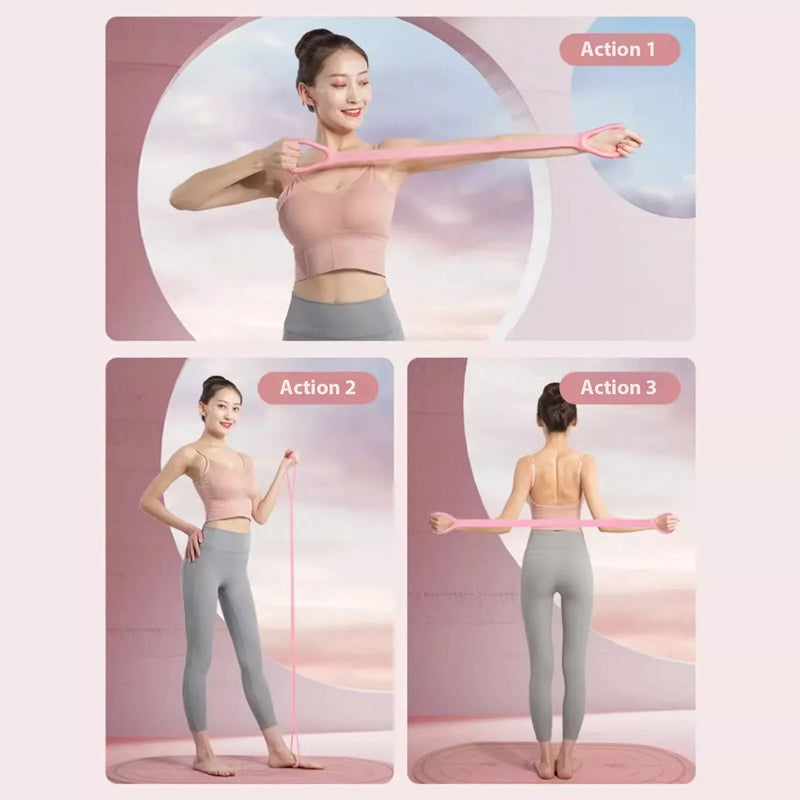🥳2026 HOT SALE🥳💞50K+ SOLD!💥💪🌈 Unlock Full-Body Training with One Set! Multi-Resistance Yoga Bands with Guide & Bag🎒✨