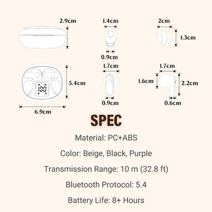 🥳2026 HOT SALE🥳💞50K+ SOLD!🎧 🔋All-Day Comfort, True Wireless Freedom. Dual Earbuds with LED Case – Grab & Go. 🚀📞