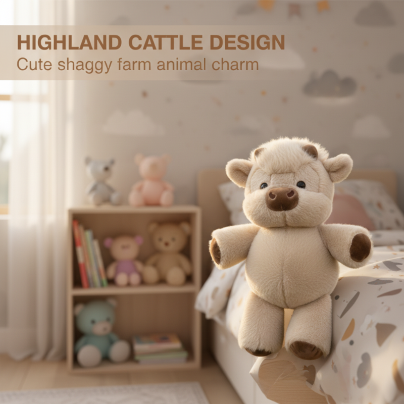 🥳2026 HOT SALE🥳💞50K+ SOLD! 🐮🧸 50% OFF! Highland Cow Soft Toy – 35cm fluffy plush, cloud-soft & cuddle-approved. Perfect gift for kids! 🎁💚