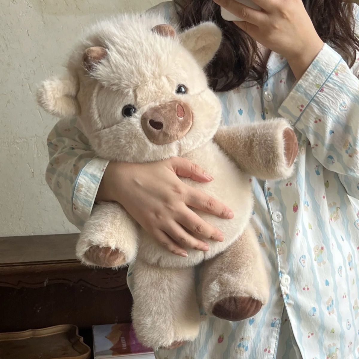 🥳2026 HOT SALE🥳💞50K+ SOLD! 🐮🧸 50% OFF! Highland Cow Soft Toy – 35cm fluffy plush, cloud-soft & cuddle-approved. Perfect gift for kids! 🎁💚
