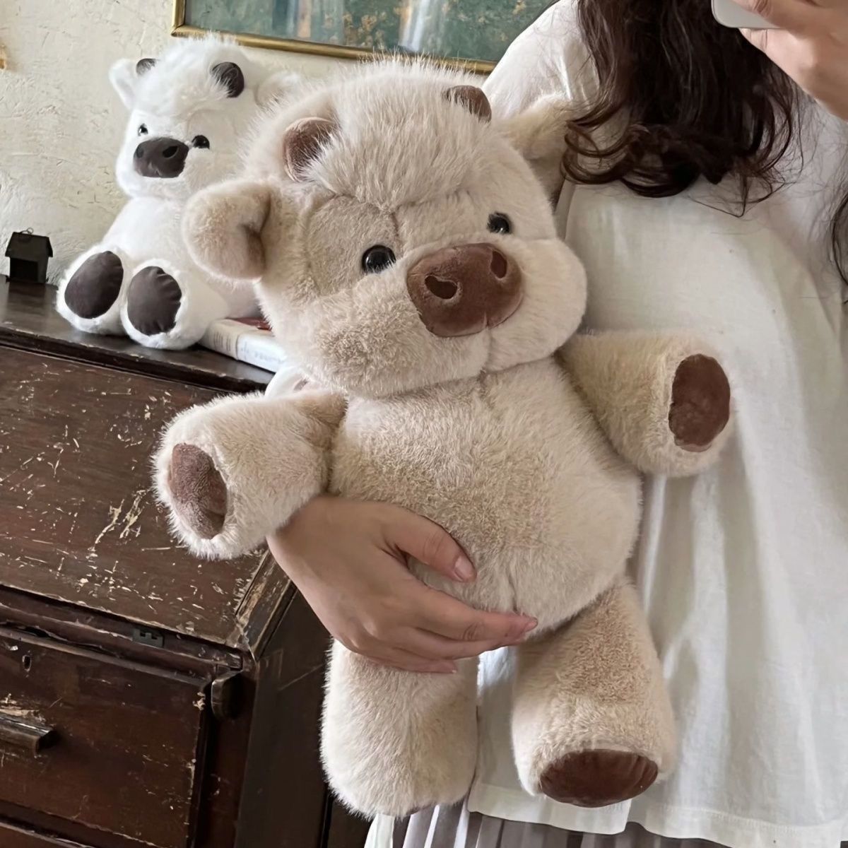 🥳2026 HOT SALE🥳💞50K+ SOLD! 🐮🧸 50% OFF! Highland Cow Soft Toy – 35cm fluffy plush, cloud-soft & cuddle-approved. Perfect gift for kids! 🎁💚