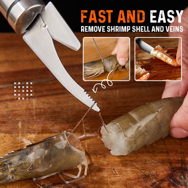 🚀🦐 BOGO！3-Second Shrimp Deveiner | Your Kitchen Efficiency Tool