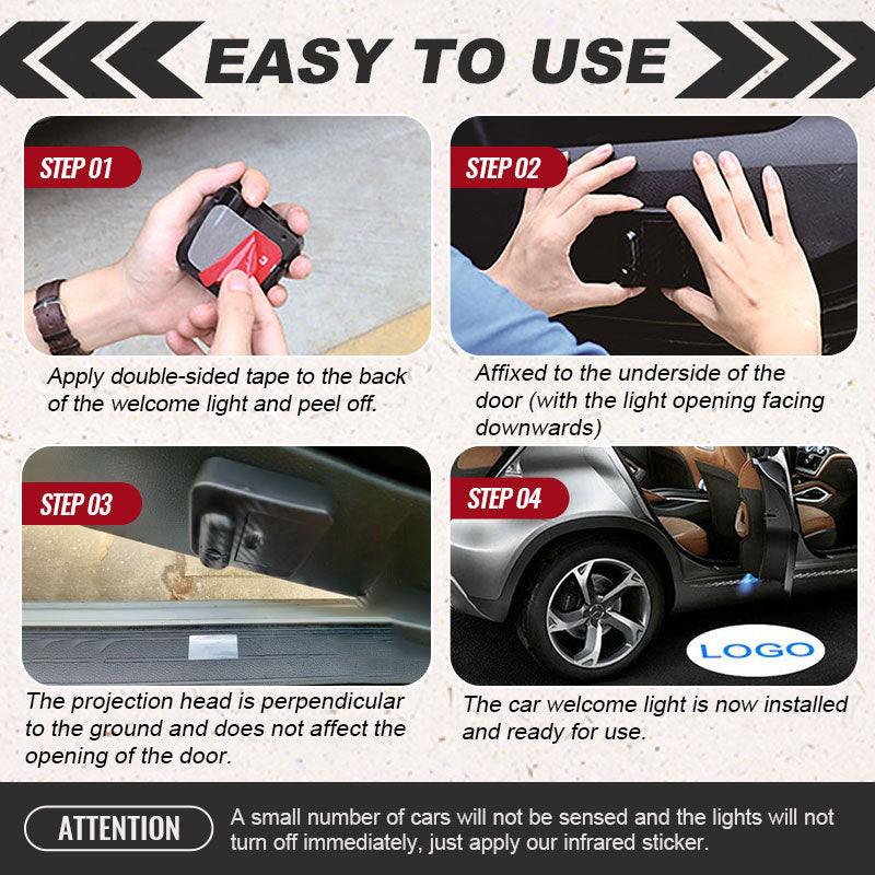🥳2026 HOT SALE🥳💞50K+ SOLD!🔦✨ Light Your Way Home. Smart HD Welcome Projector – Half Price! 🚗💨🏠