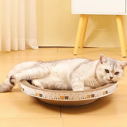 🎁💥Last day sale 50% OFF🐱 | Multi-Functional Bowl-Shaped Corrugated Cat Scratcher🐈