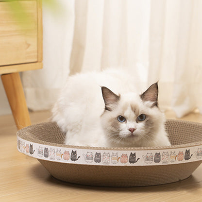 🎁💥Last day sale 50% OFF🐱 | Multi-Functional Bowl-Shaped Corrugated Cat Scratcher🐈