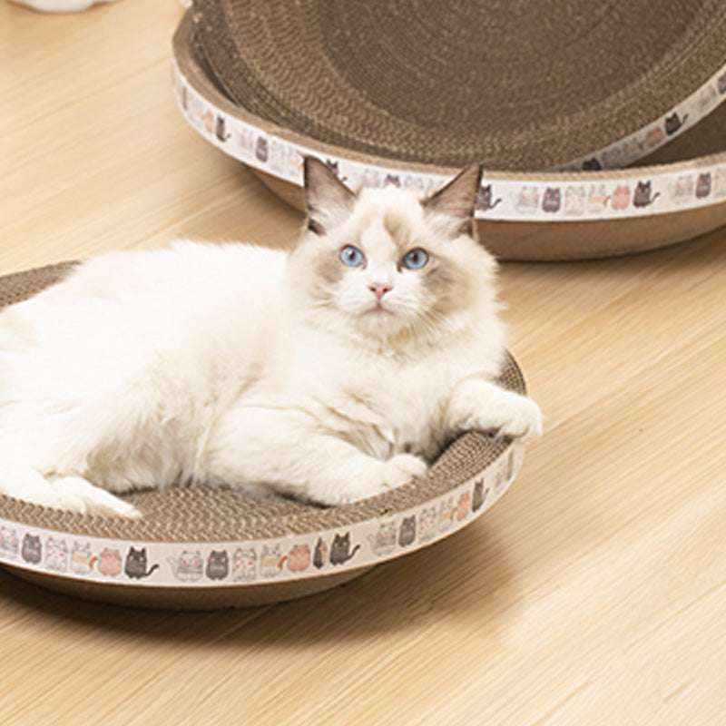🎁💥Last day sale 50% OFF🐱 | Multi-Functional Bowl-Shaped Corrugated Cat Scratcher🐈