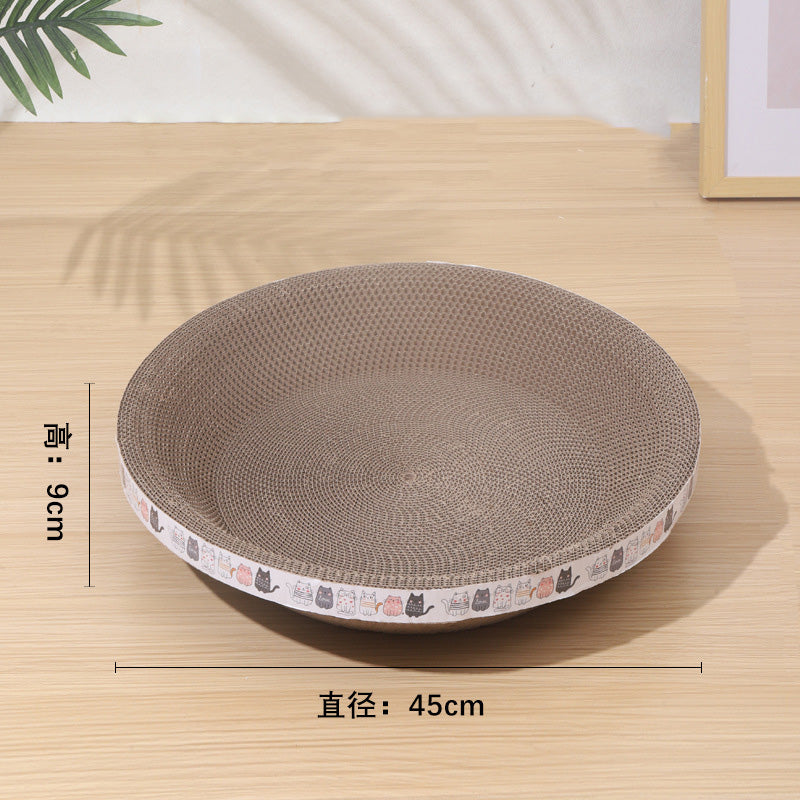 🎁💥Last day sale 50% OFF🐱 | Multi-Functional Bowl-Shaped Corrugated Cat Scratcher🐈