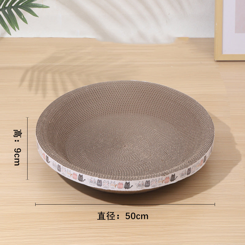 🎁💥Last day sale 50% OFF🐱 | Multi-Functional Bowl-Shaped Corrugated Cat Scratcher🐈