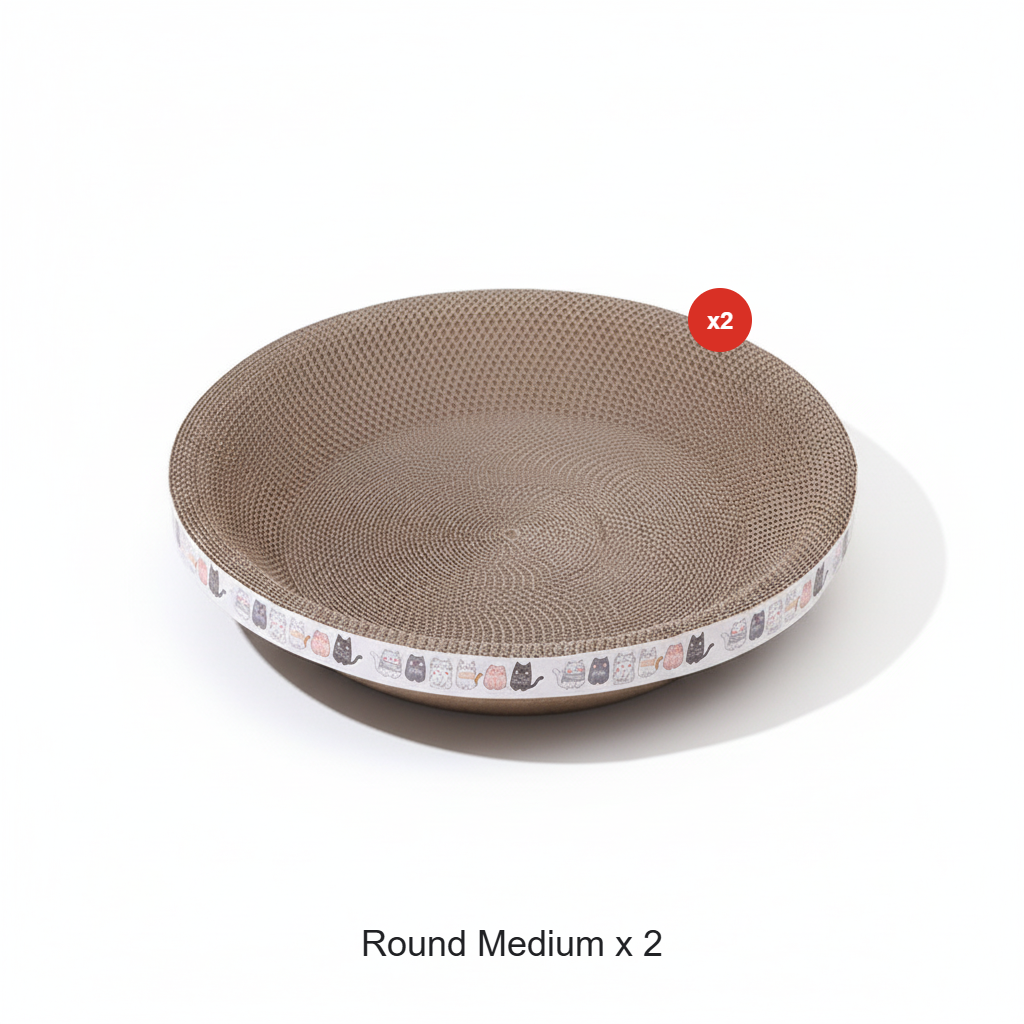 🎁💥Last day sale 50% OFF🐱 | Multi-Functional Bowl-Shaped Corrugated Cat Scratcher🐈