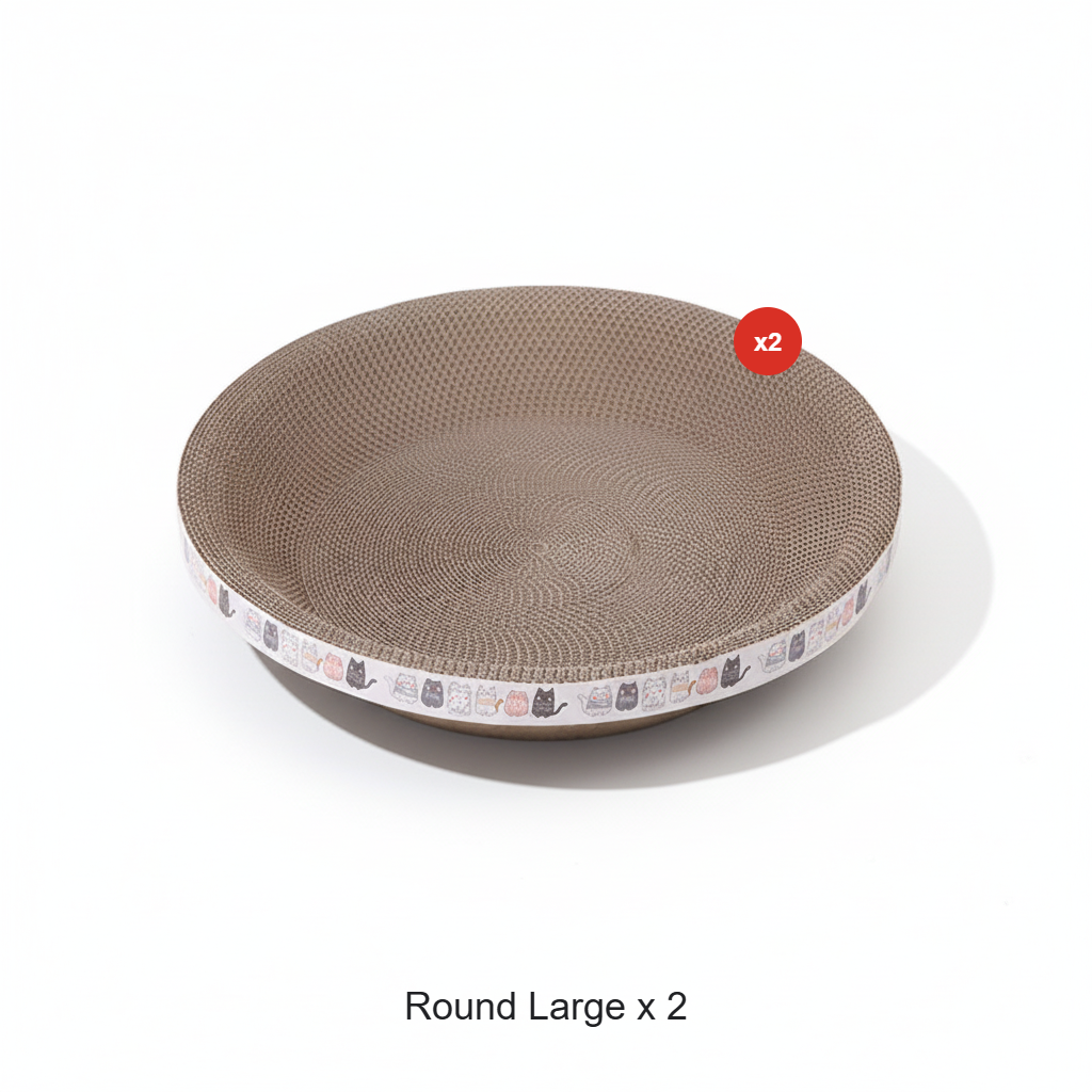 🎁💥Last day sale 50% OFF🐱 | Multi-Functional Bowl-Shaped Corrugated Cat Scratcher🐈