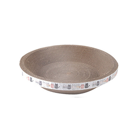 🎁💥Last day sale 50% OFF🐱 | Multi-Functional Bowl-Shaped Corrugated Cat Scratcher🐈
