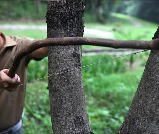 ⚠️🆘 Emergency Ready, Never Caught Off Guard! Stainless Steel Wire Saw, Your Final Survival Line🪓🔗