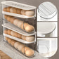 🥳2026 HOT SALE🥳💞50K+ SOLD! 🥚🌀 50% OFF! Double Auto Rolling Egg Organizer – 2‑layer side door storage, eggs automatically roll forward. No more forgotten eggs! 🧊✨