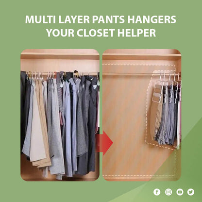 🔥Hot Sale 50% OFF🔥Multi-Functional 5-Layer Pants Hangers