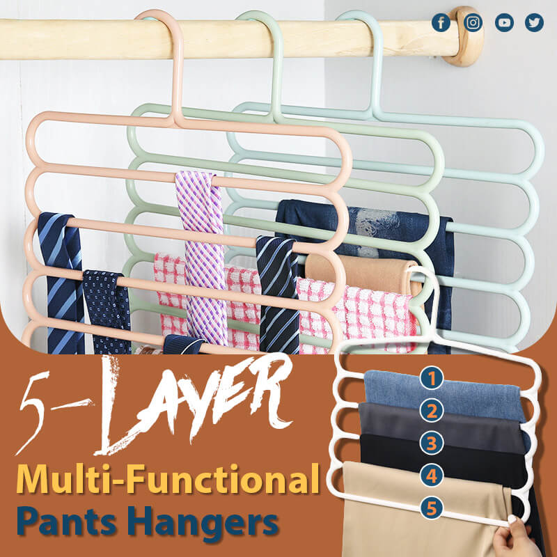 🔥Hot Sale 50% OFF🔥Multi-Functional 5-Layer Pants Hangers