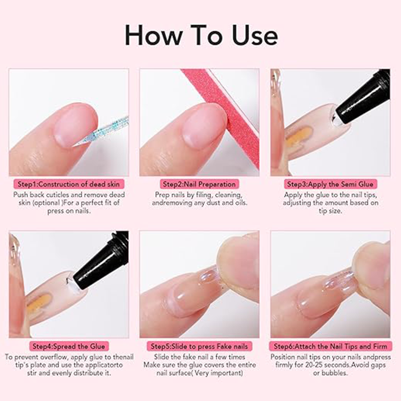 💅🔥2025 HOT SALE🔥 Extra Strong Fast-Drying Semi-Solid Nail Glue & Remover Set