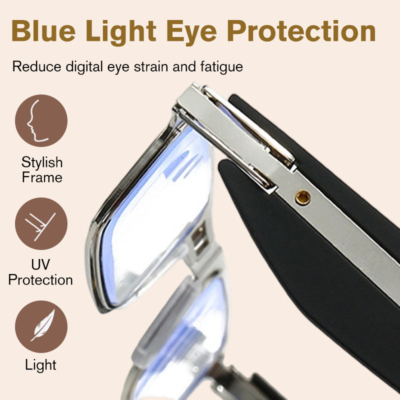 🥳2026 HOT SALE🥳💞50K+ SOLD!📱💻 Screen Time Comfort, Folds to Go! Anti-Blue Light Glasses with Case 50% OFF👁️🔬