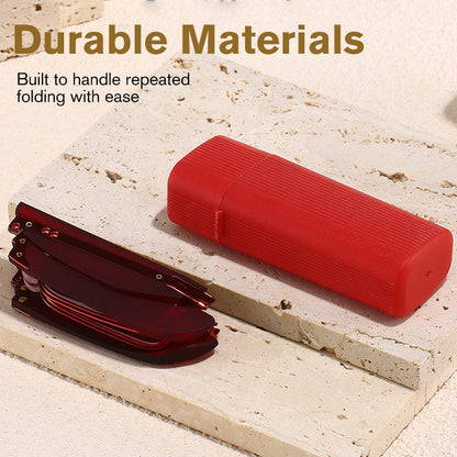 🥳2026 HOT SALE🥳💞50K+ SOLD!📱💻 Screen Time Comfort, Folds to Go! Anti-Blue Light Glasses with Case 50% OFF👁️🔬