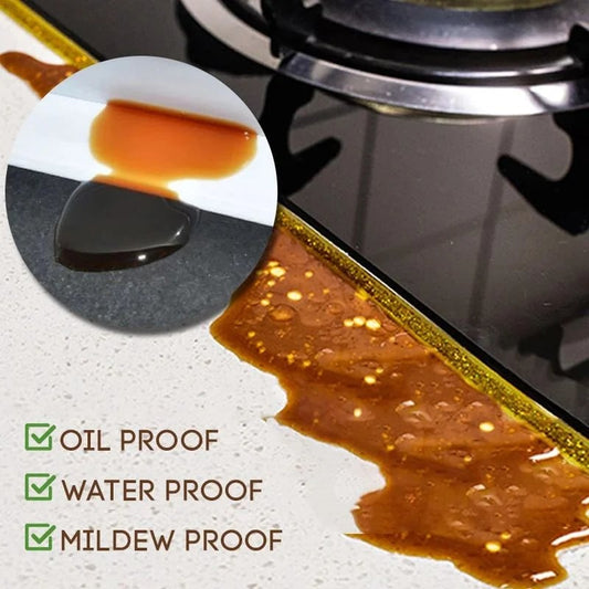 🥳2026 HOT SALE🥳💞50K+ SOLD!🧼💧 Buy More Get More Free + 50% OFF! Self‑Adhesive Caulk Tape – Waterproof, mildew‑proof & ultra stick. Covers existing caulk for a clean finish. DIY made easy. 🛁✨