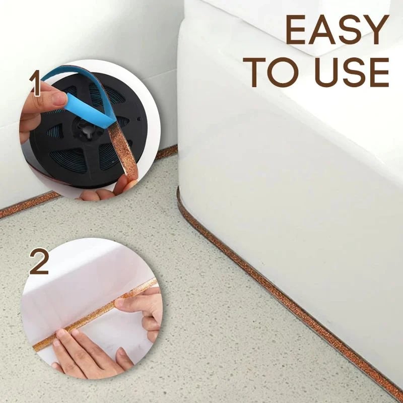 🥳2026 HOT SALE🥳💞50K+ SOLD!🧼💧 Buy More Get More Free + 50% OFF! Self‑Adhesive Caulk Tape – Waterproof, mildew‑proof & ultra stick. Covers existing caulk for a clean finish. DIY made easy. 🛁✨
