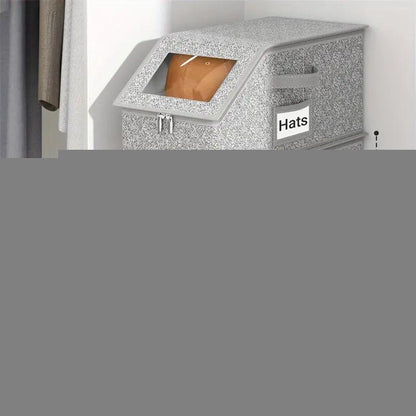 🧢 50% OFF NOW! 🎉 Stackable Baseball Cap Boxes – Space-Saving, Dustproof & Clear View 📦📦