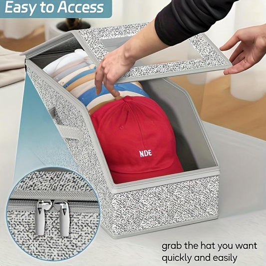🧢 50% OFF NOW! 🎉 Stackable Baseball Cap Boxes – Space-Saving, Dustproof & Clear View 📦📦
