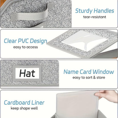 🧢 50% OFF NOW! 🎉 Stackable Baseball Cap Boxes – Space-Saving, Dustproof & Clear View 📦📦