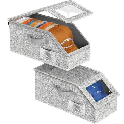 🧢 50% OFF NOW! 🎉 Stackable Baseball Cap Boxes – Space-Saving, Dustproof & Clear View 📦📦
