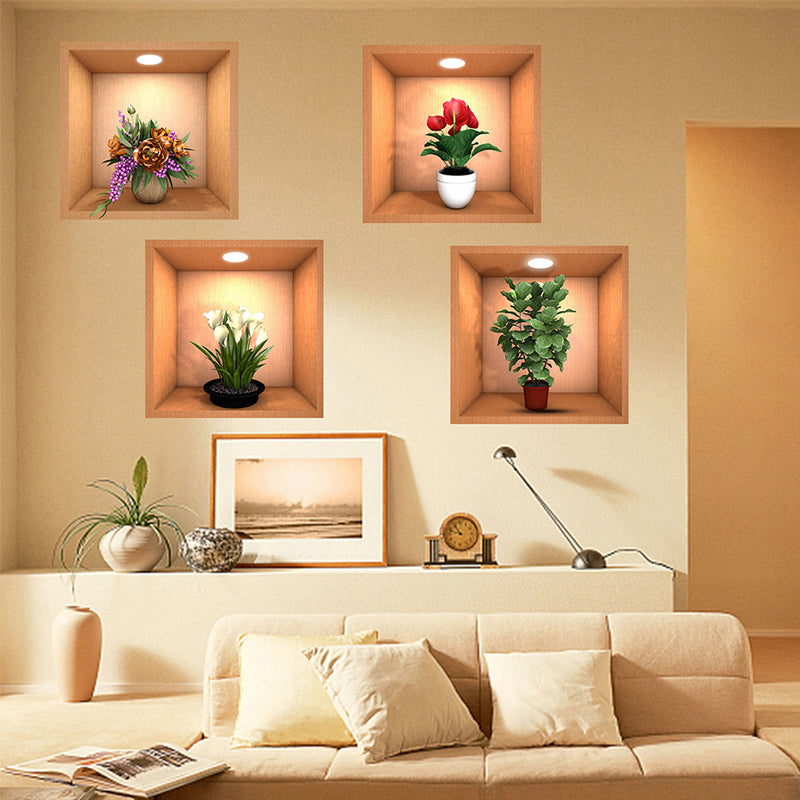 🌿🖼️ 2026 SALE | 50% OFF! Mini Gallery Wall Stickers - Potted Painting Decals