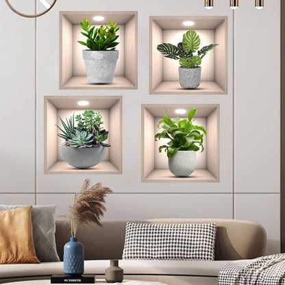 🌿🖼️ 2026 SALE | 50% OFF! Mini Gallery Wall Stickers - Potted Painting Decals