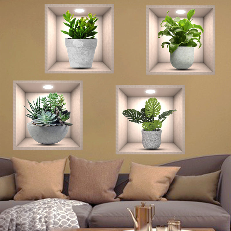🌿🖼️ 2026 SALE | 50% OFF! Mini Gallery Wall Stickers - Potted Painting Decals