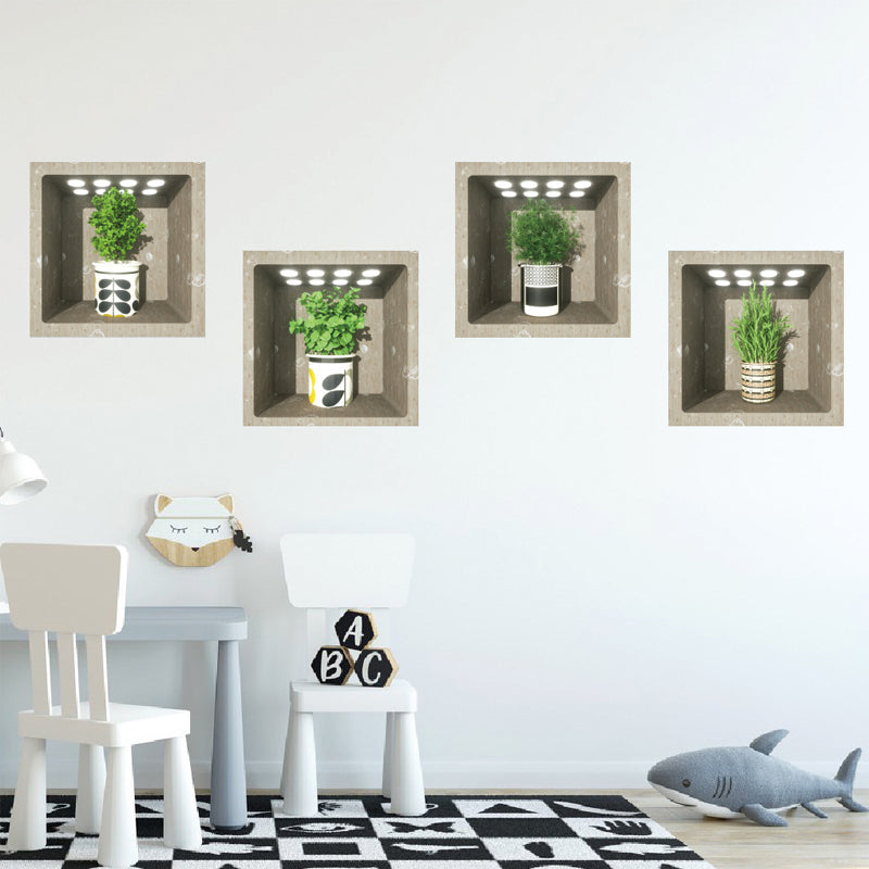 🌿🖼️ 2026 SALE | 50% OFF! Mini Gallery Wall Stickers - Potted Painting Decals