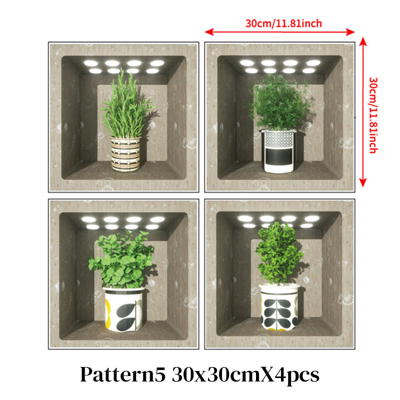 🌿🖼️ 2026 SALE | 50% OFF! Mini Gallery Wall Stickers - Potted Painting Decals