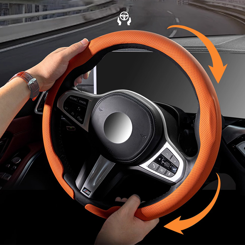 🚗👑 Upgrade Your Grip! Universal Non-Slip Steering Wheel Cover 50% OFF⚡️🌧️