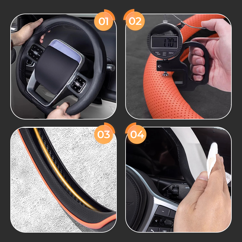 🚗👑 Upgrade Your Grip! Universal Non-Slip Steering Wheel Cover 50% OFF⚡️🌧️